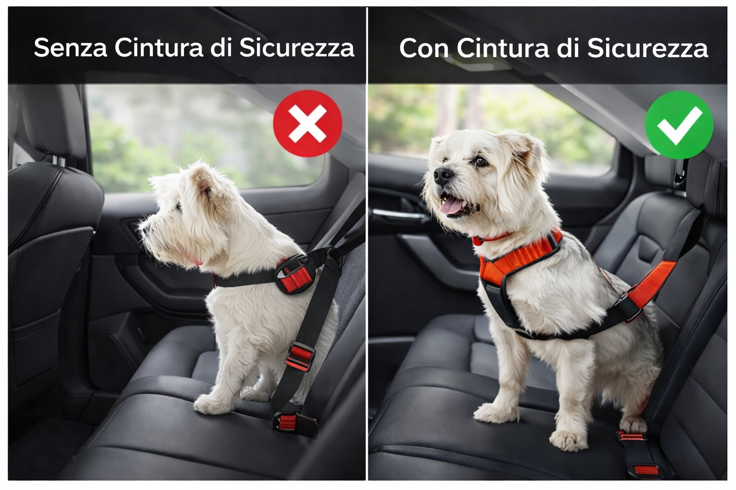 Cintura di Sicurezza Auto per Cani® – Controllo Totale & Anti-Strappo Certificato™ | Nuova Pets